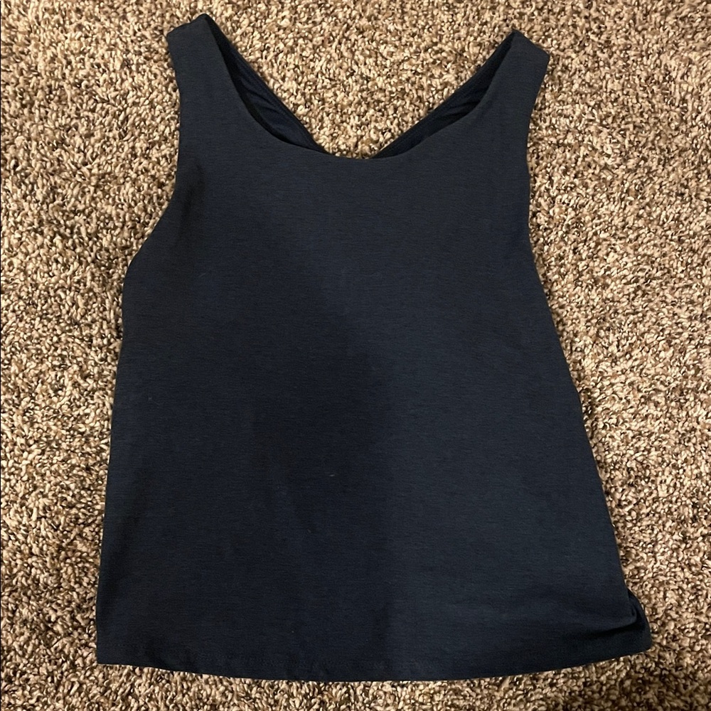 Jockey brand heathered blue active Top